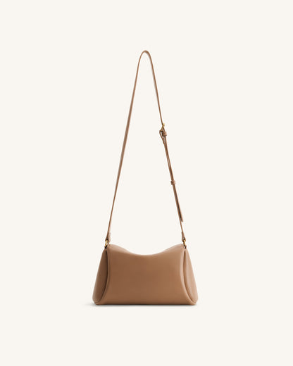 Greta Twist-Lock Crossbody Bag - Brown | JW PEI