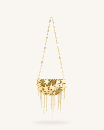 Anika Star-Embellished Chain Bag - Gold | JW PEI