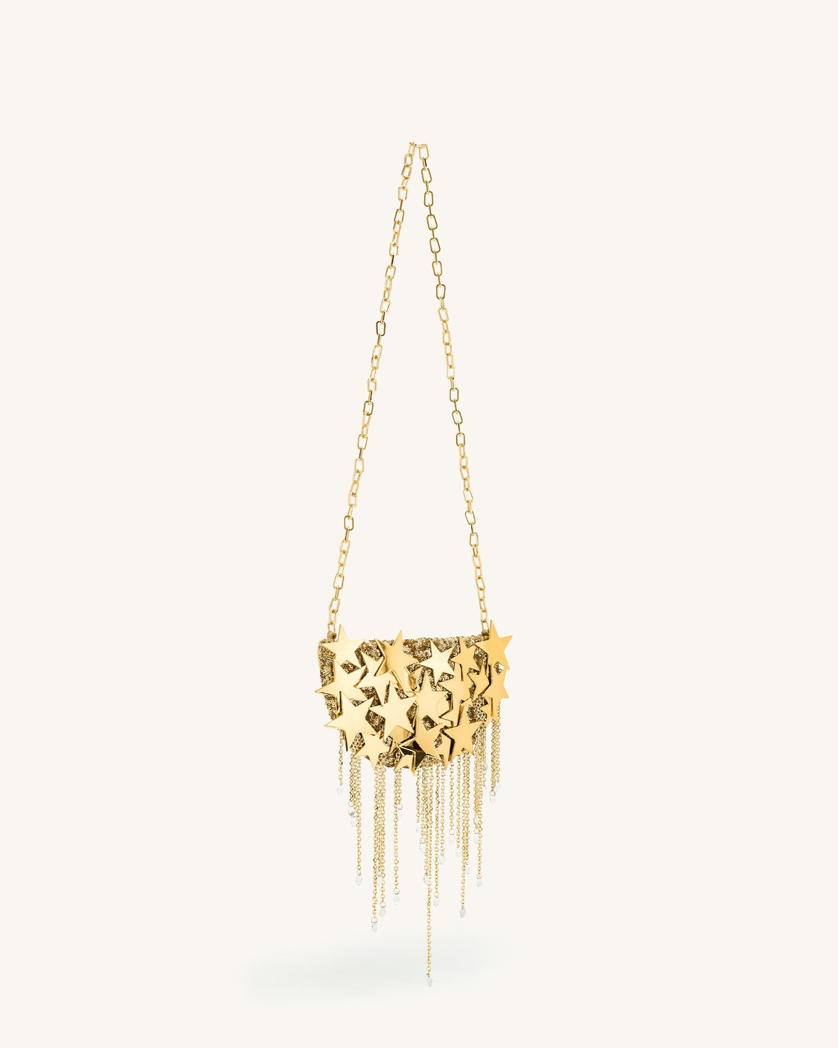 Anika Star-Embellished Chain Bag - Gold | JW PEI