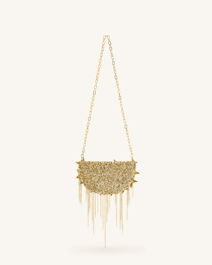 Anika Star-Embellished Chain Bag - Gold | JW PEI