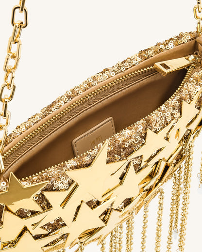 Anika Star-Embellished Chain Bag - Gold | JW PEI