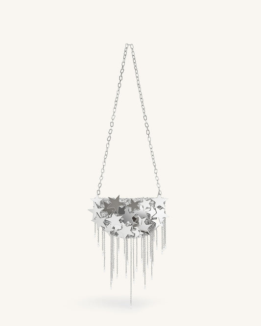Anika Star-Embellished Chain Bag - Silver | JW PEI