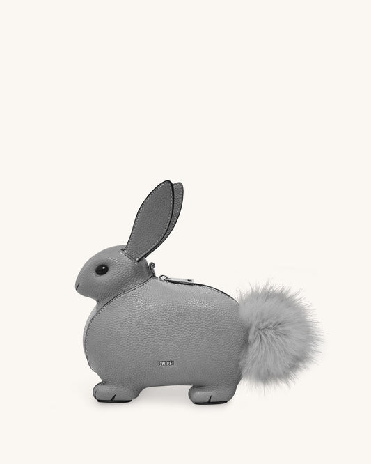 Alena Bunny Crossbody Bag - Grey | JW PEI
