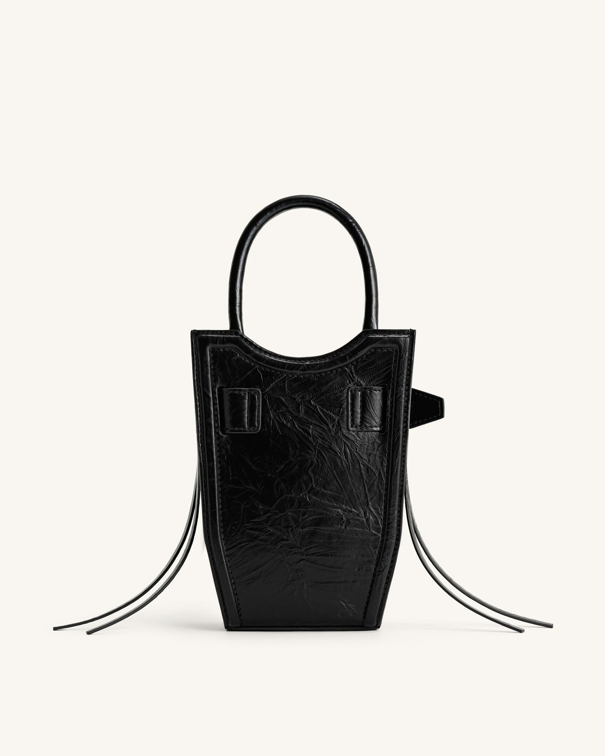 FEI Crushed Straps Phone Bag - Black | JW PEI