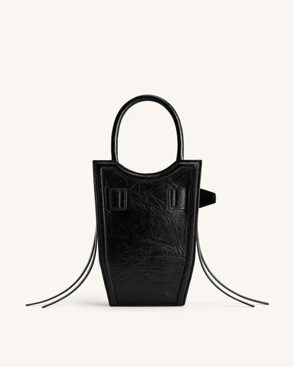 FEI Crushed Straps Phone Bag - Black | JW PEI