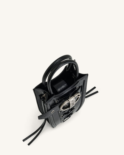 FEI Crushed Straps Phone Bag - Black | JW PEI