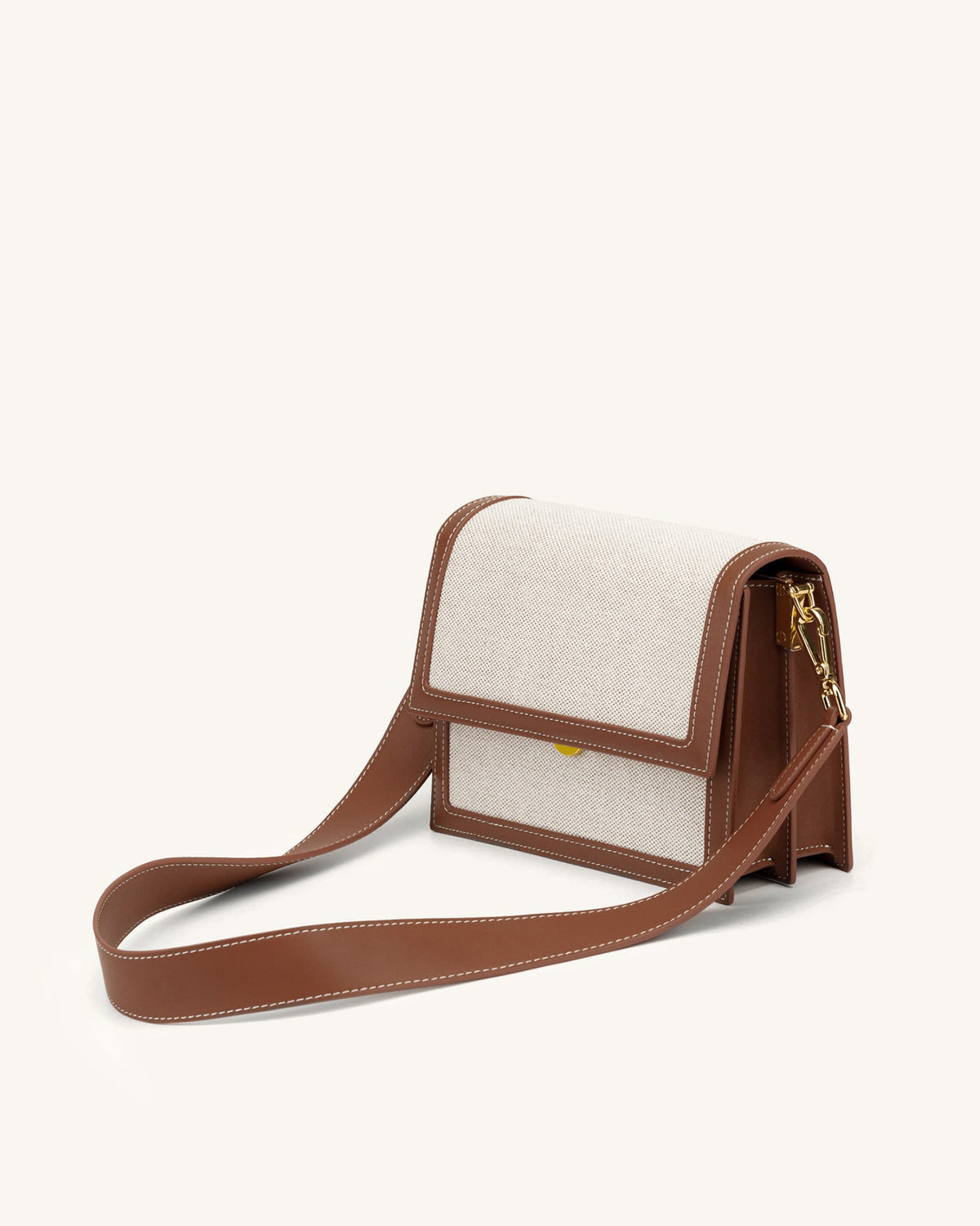 Mini Flap Crossbody - Beige Canvas | JW PEI