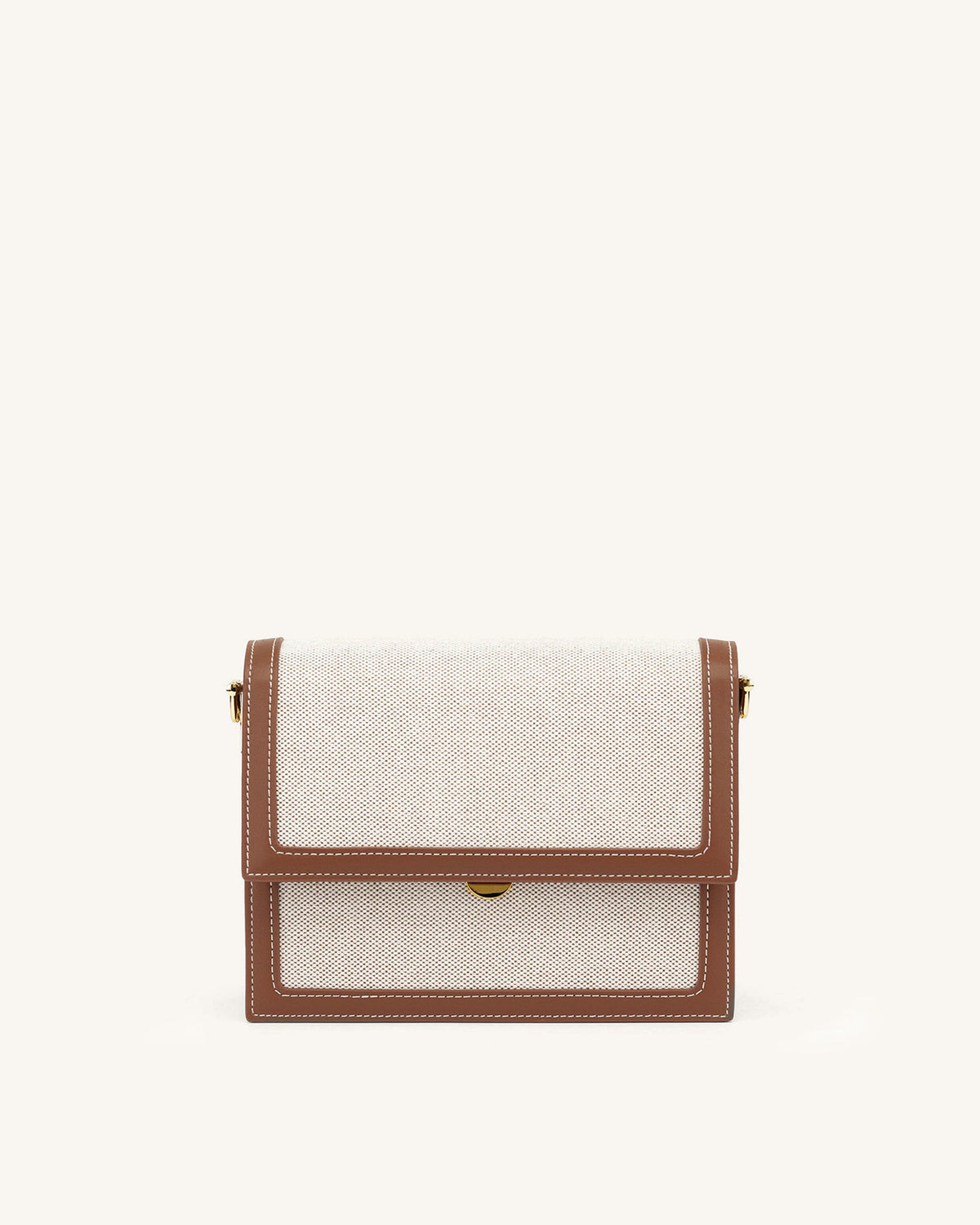 Mini Flap Crossbody - Beige Canvas | JW PEI