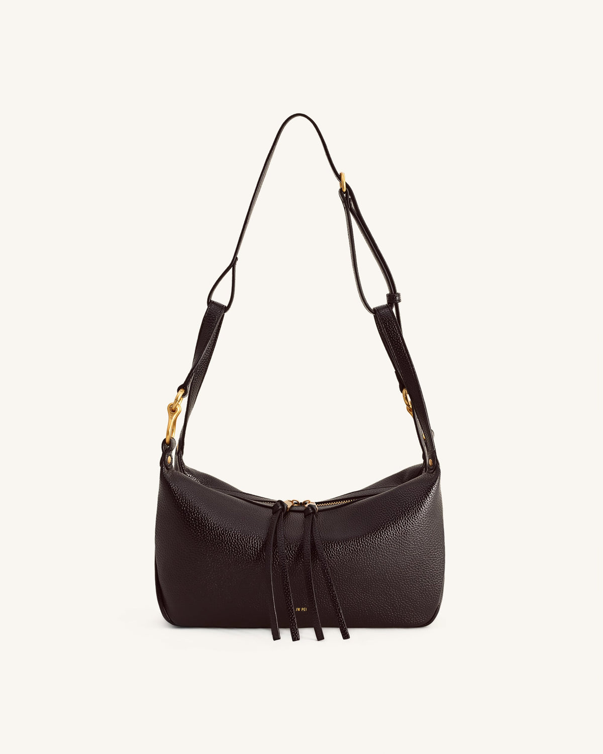 Selia Soft-Grain Crossbody Bag - Dark Brown | JW PEI