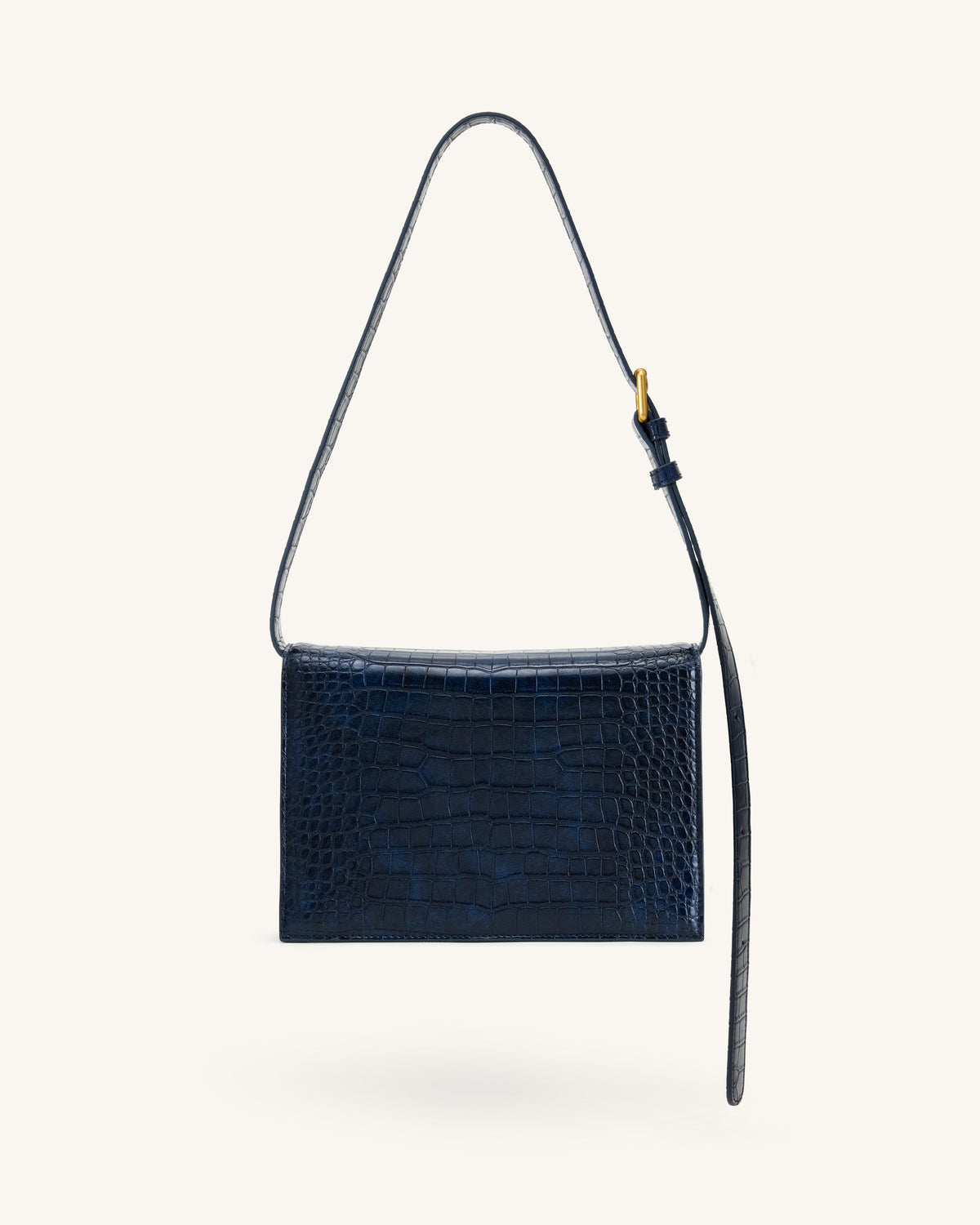 Clio Envelope Crossbody Bag - Navy Croc | JW PEI
