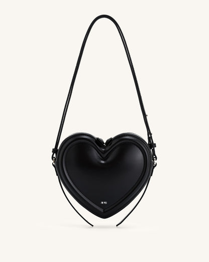 Arlene Heart Shaped Bag - Black | JW PEI