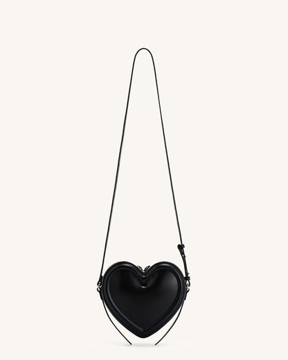 Arlene Heart Shaped Bag - Black | JW PEI
