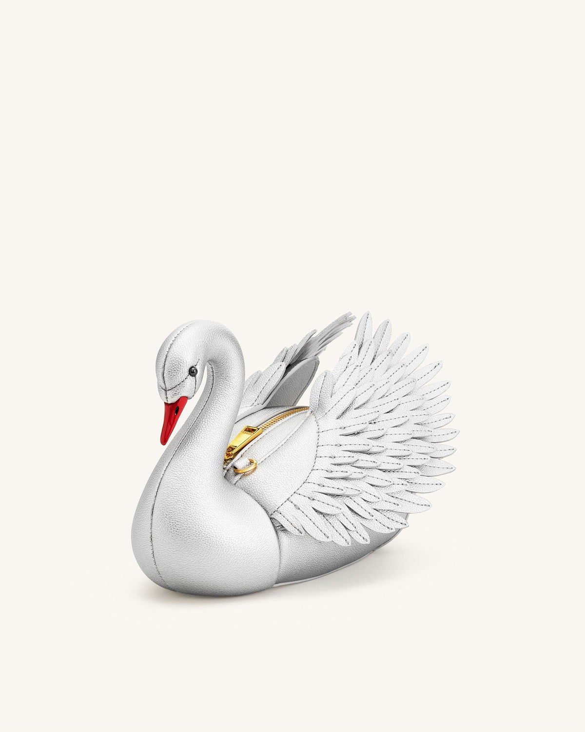 Alani Swan Shaped Crossbody Bag - Silver | JW PEI
