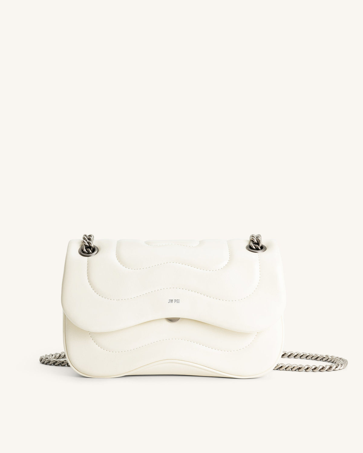 Tina Quilted Chain Crossbody - Ivory | JW PEI