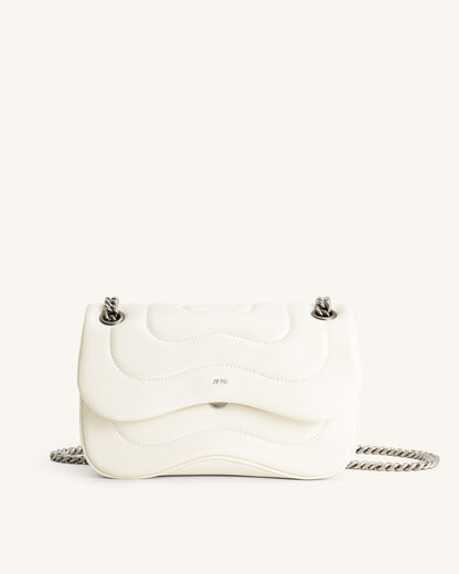 Tina Quilted Chain Crossbody - Ivory | JW PEI