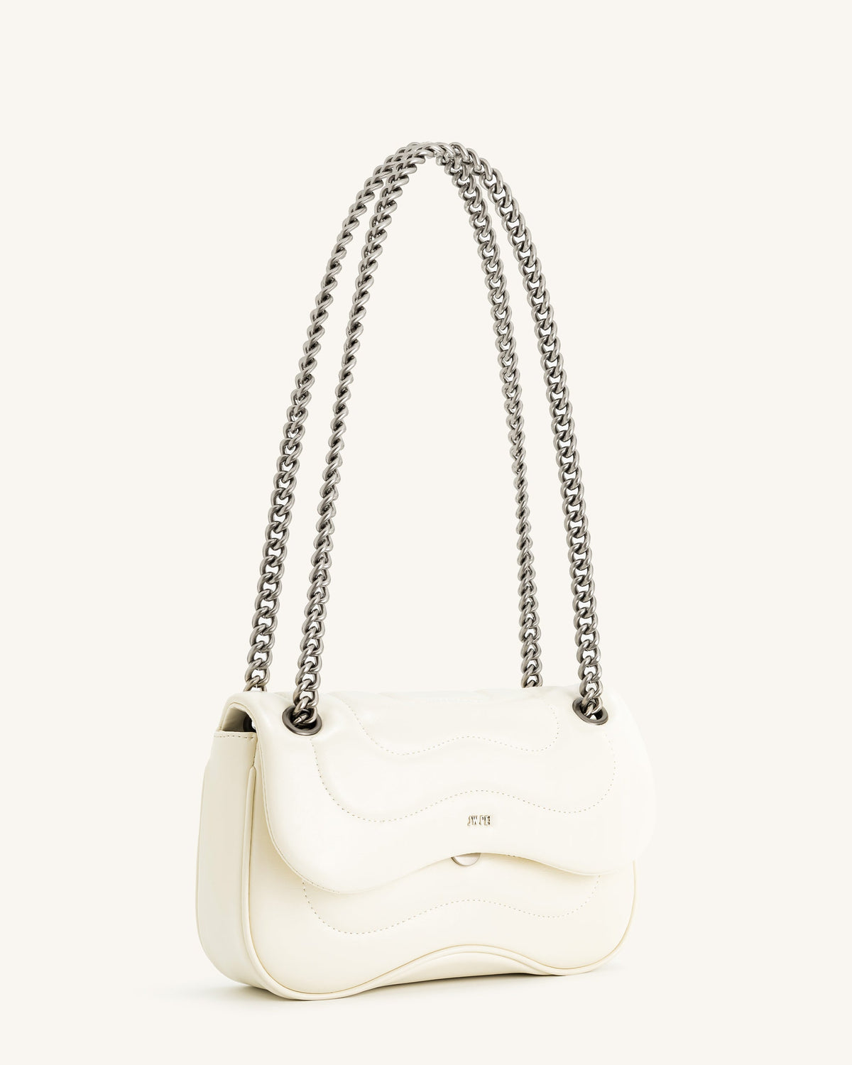 Tina Quilted Chain Crossbody - Ivory | JW PEI