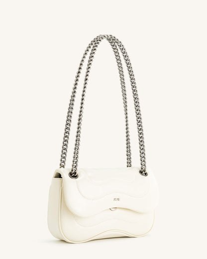 Tina Quilted Chain Crossbody - Ivory | JW PEI