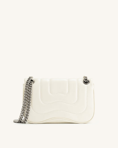 Tina Quilted Chain Crossbody - Ivory | JW PEI