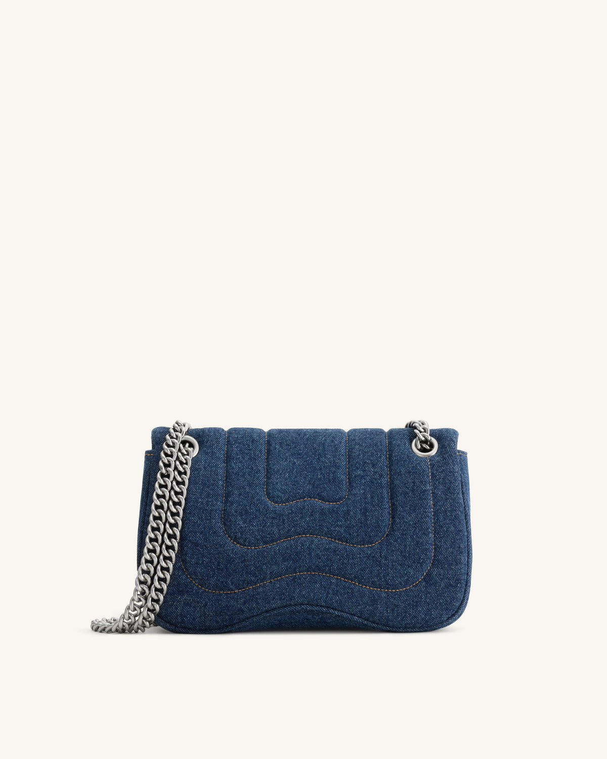 Tina Quilted Chain Crossbody - Blue Denim | JW PEI
