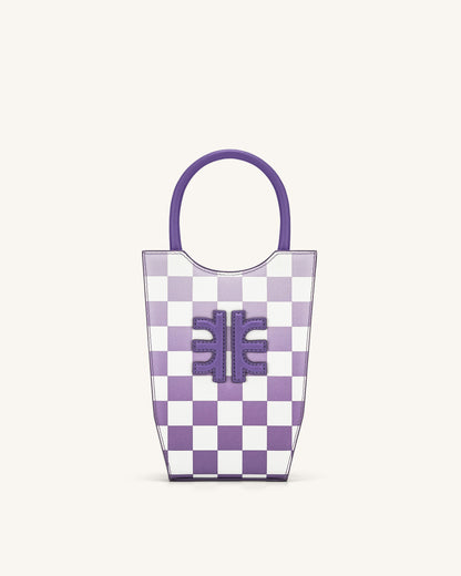 FEI Gradient Checkerboard Phone Bag - Purple | JW PEI