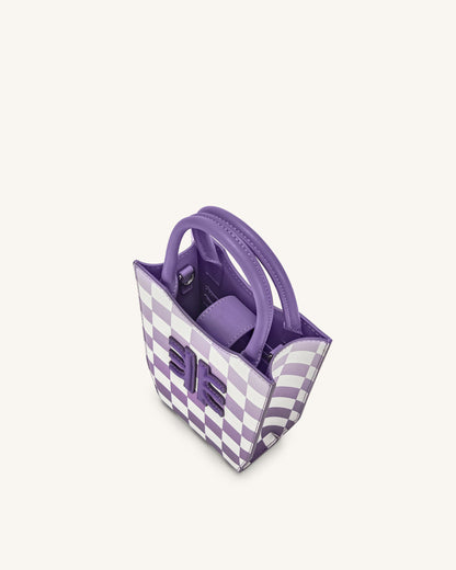 FEI Gradient Checkerboard Phone Bag - Purple | JW PEI