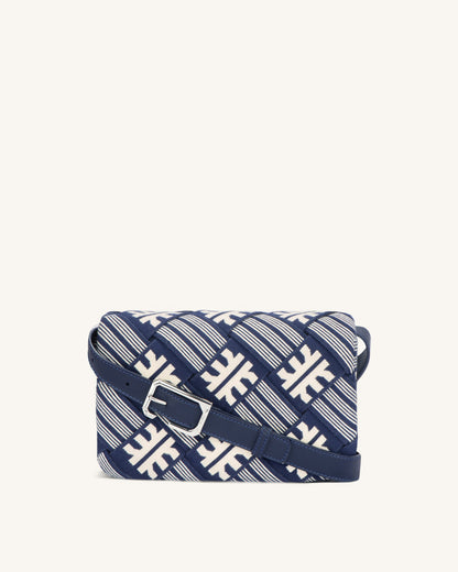 FEI Maze Jacquard Knit Cossbody Bag - Navy | JW PEI