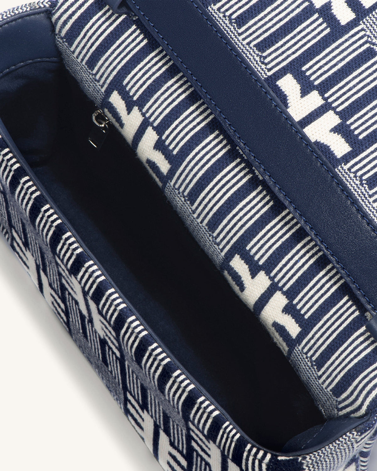 FEI Maze Jacquard Knit Cossbody Bag - Navy | JW PEI