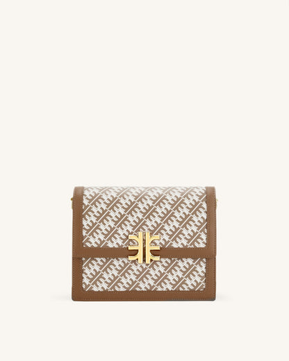 FEI Mini Flap Crossbody - Brown | JW PEI