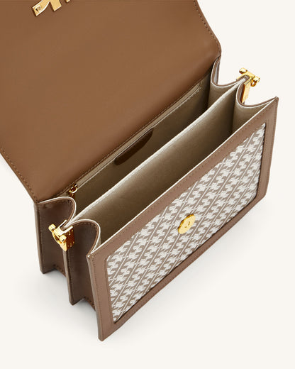 FEI Mini Flap Crossbody - Brown | JW PEI