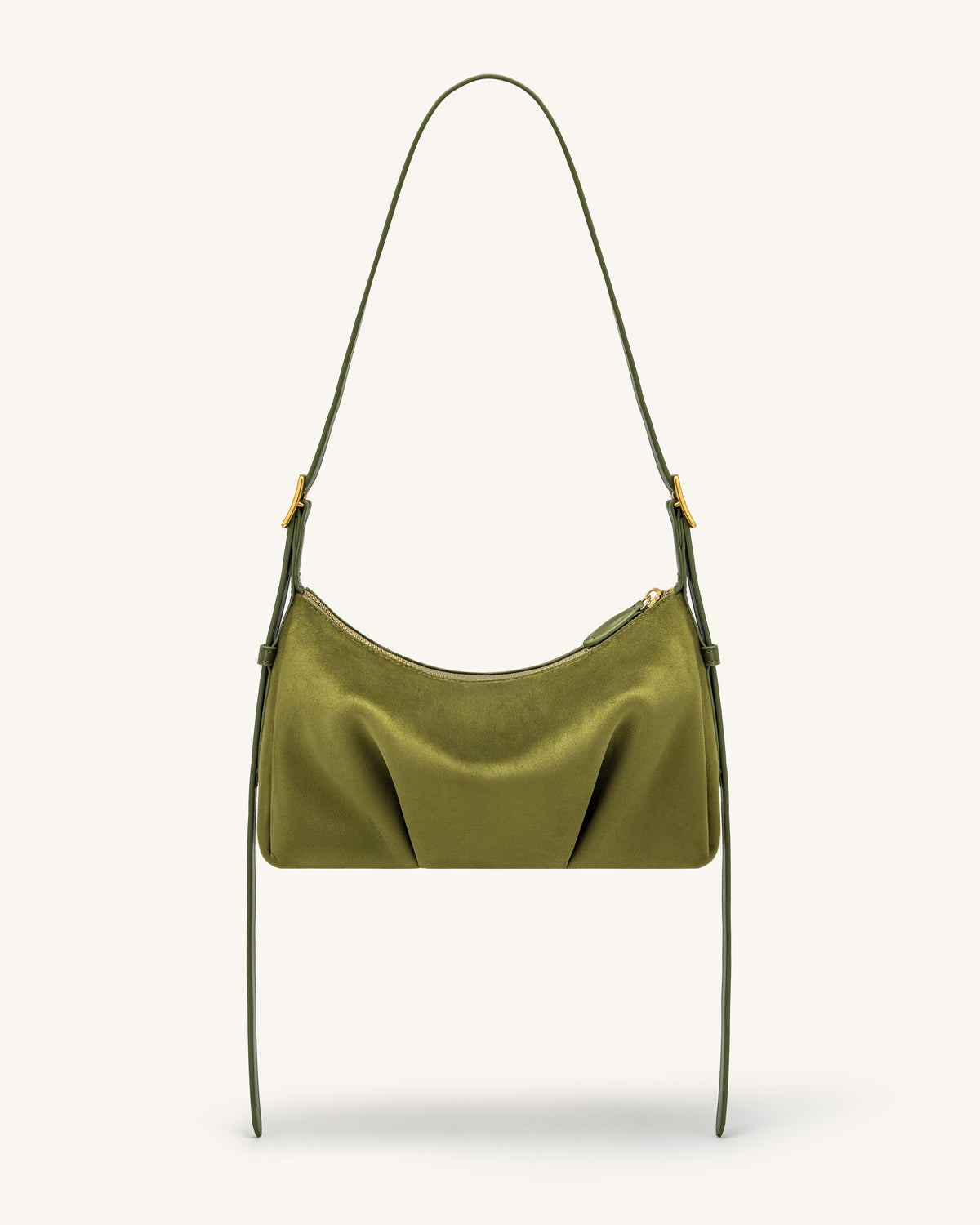 Loriette Faux Suede Crossbody Bag - Olive Green | JW PEI