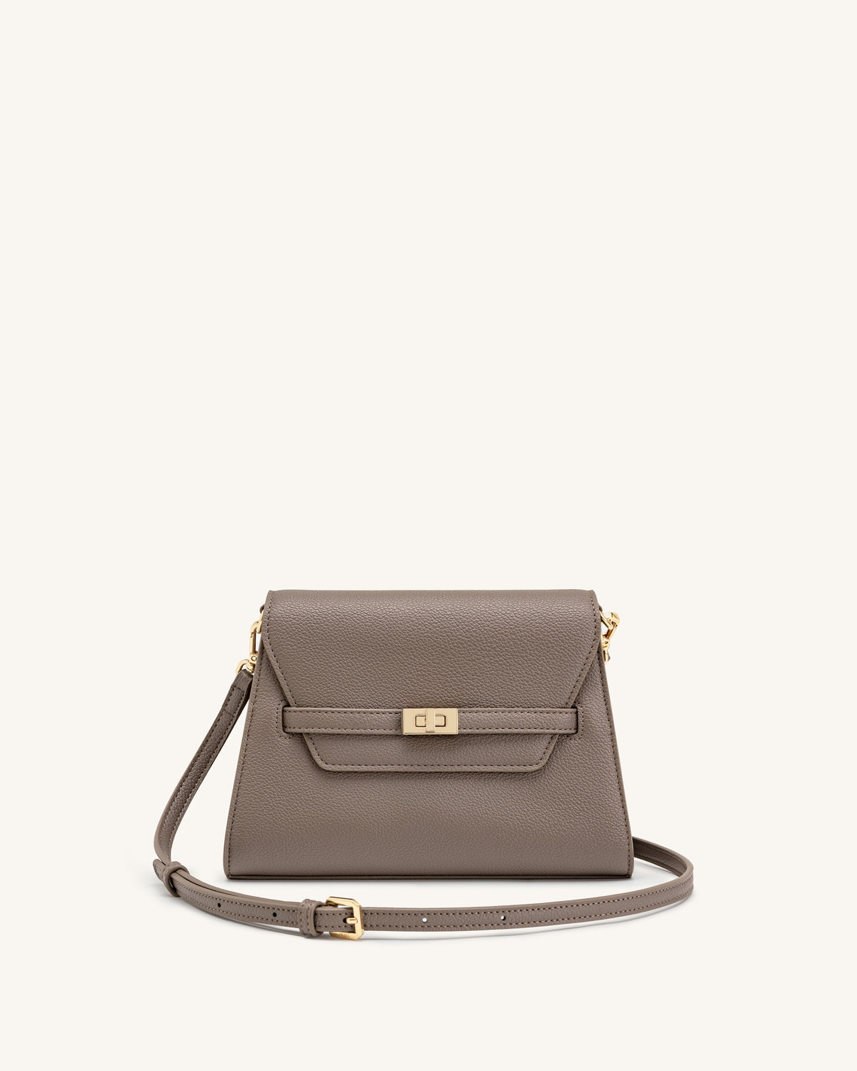 Piper Pebbled Crossbody Bag - Taupe | JW PEI