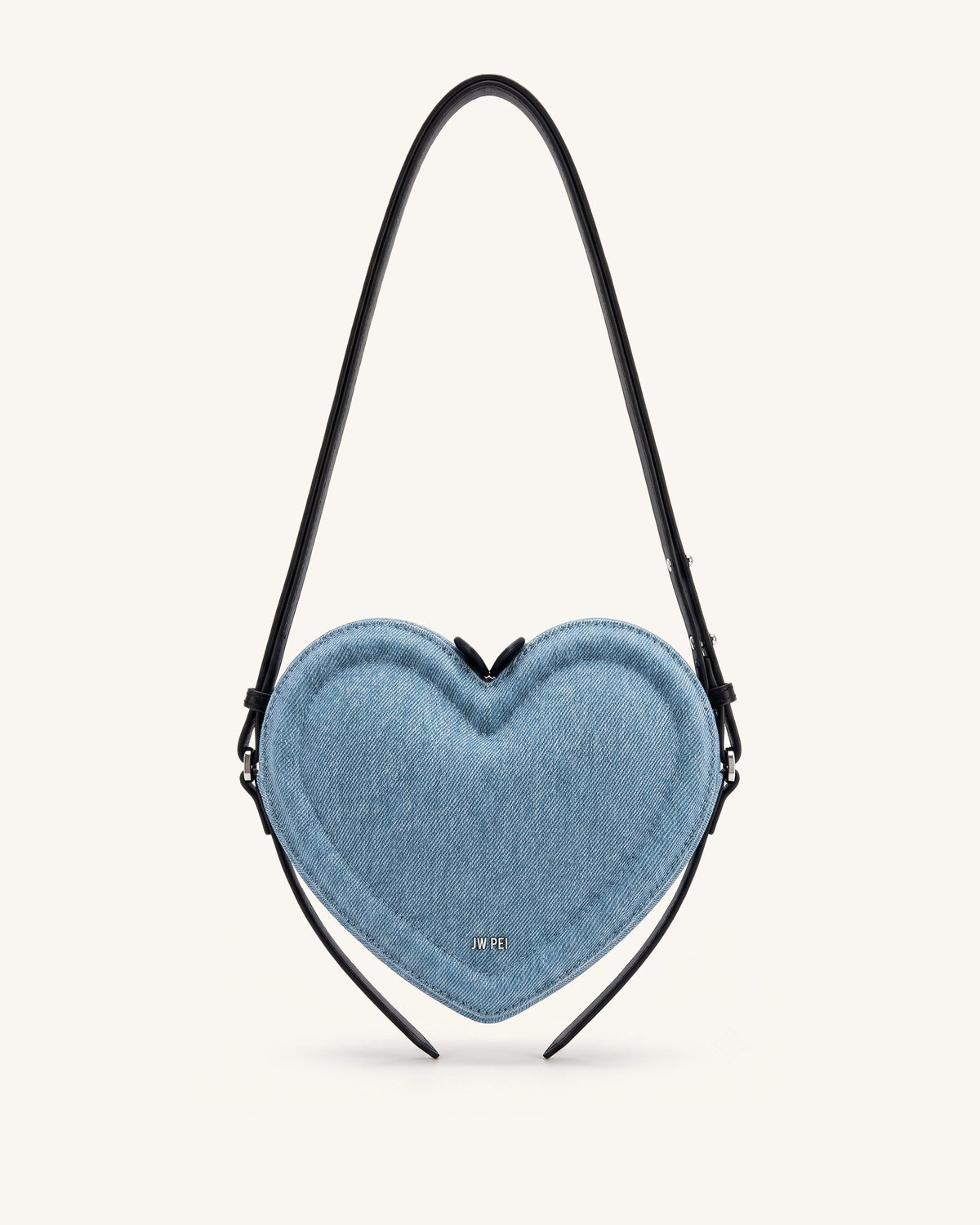 Arlene Heart Shaped Crossbody Bag - Light Blue Denim | JW PEI