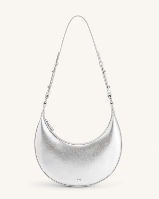 Carly Medium Shoulder Bag - Silver | JW PEI