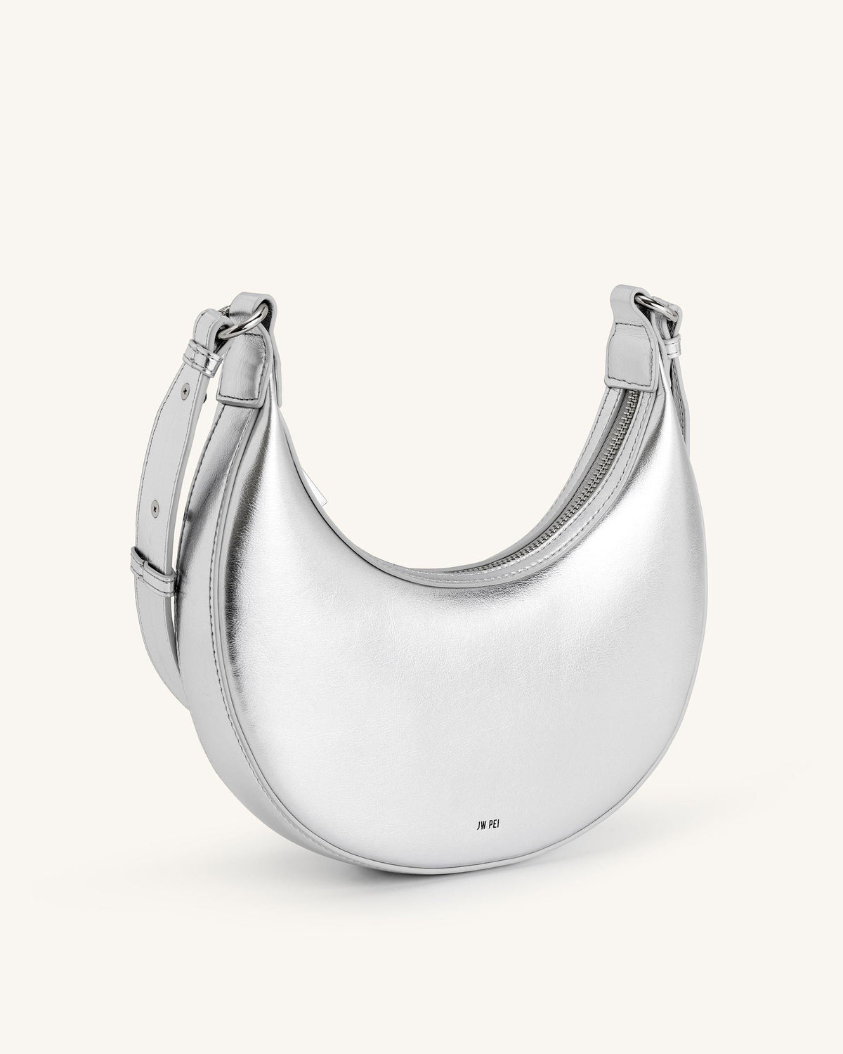 Carly Medium Shoulder Bag - Silver | JW PEI