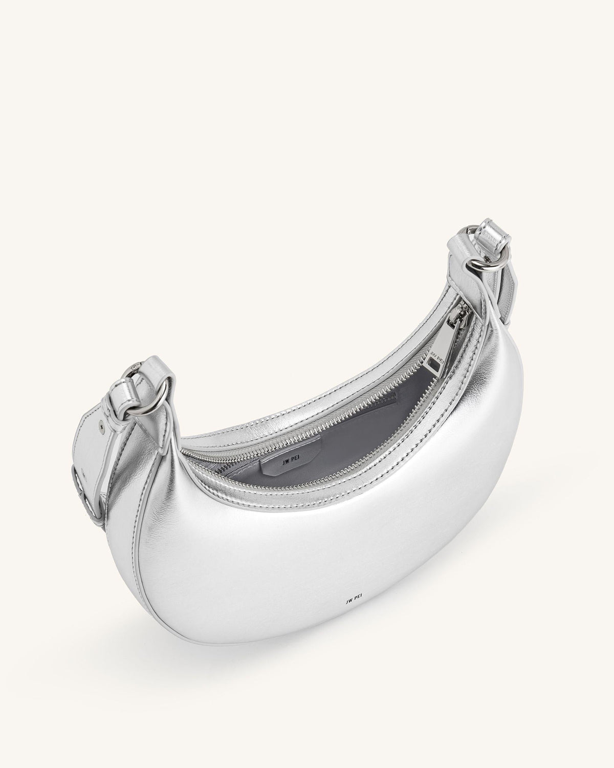Carly Medium Shoulder Bag - Silver | JW PEI