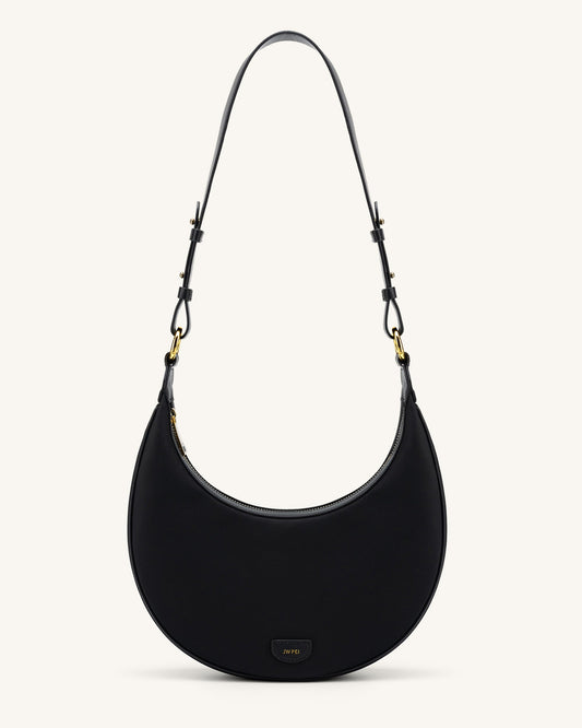Carly Nylon Saddle Bag - Black | JW PEI