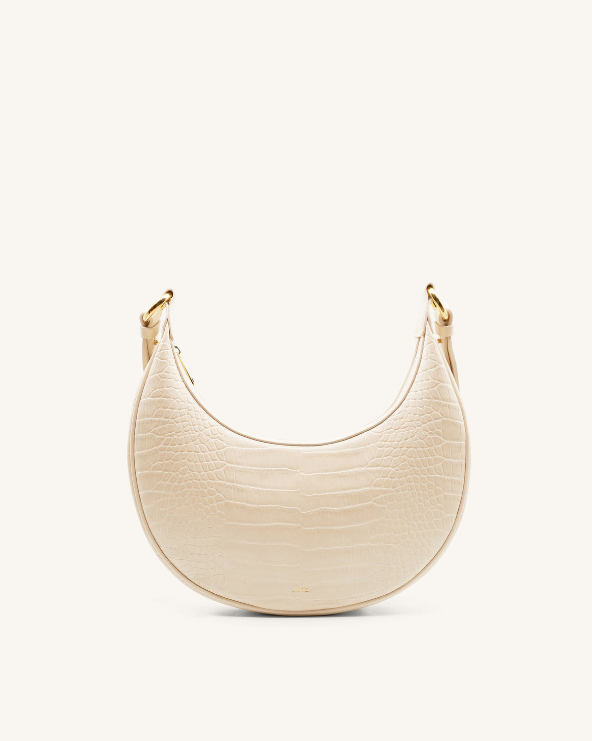 Carly Saddle Bag - Ivory Croc | JW PEI
