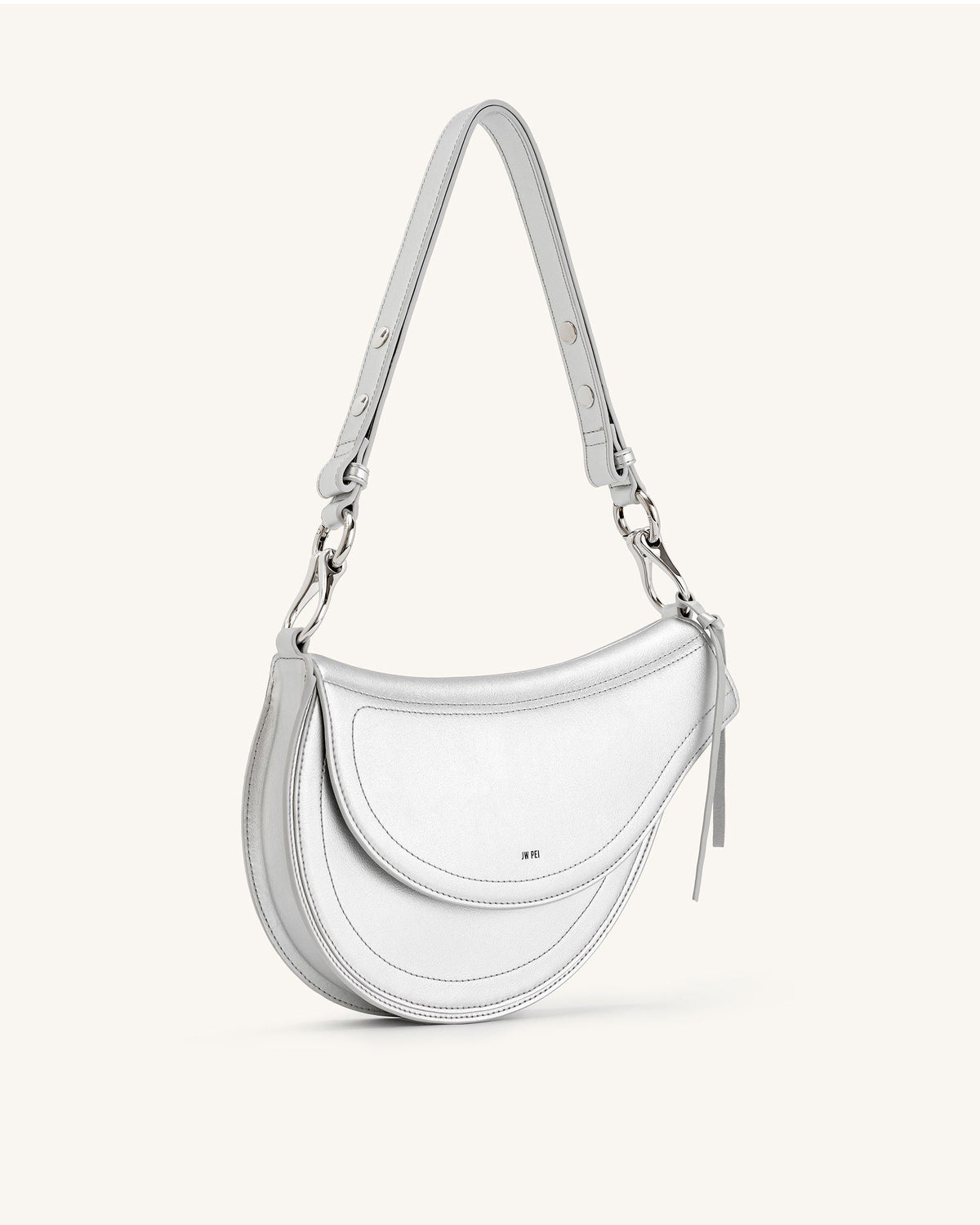Ashlie Crossbody Bag - Silver | JW PEI