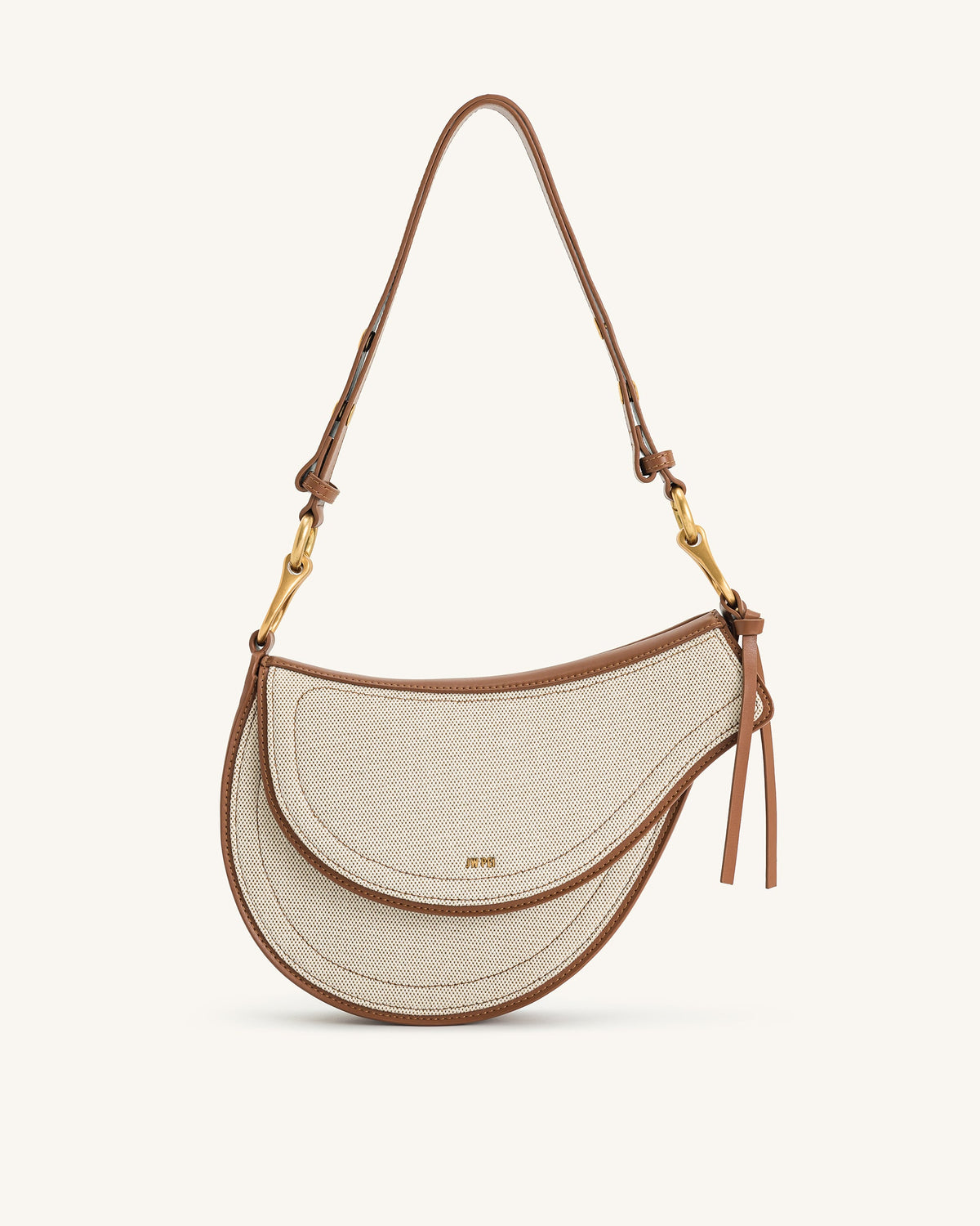 Ashlie Crossbody Bag - Brown Canvas | JW PEI