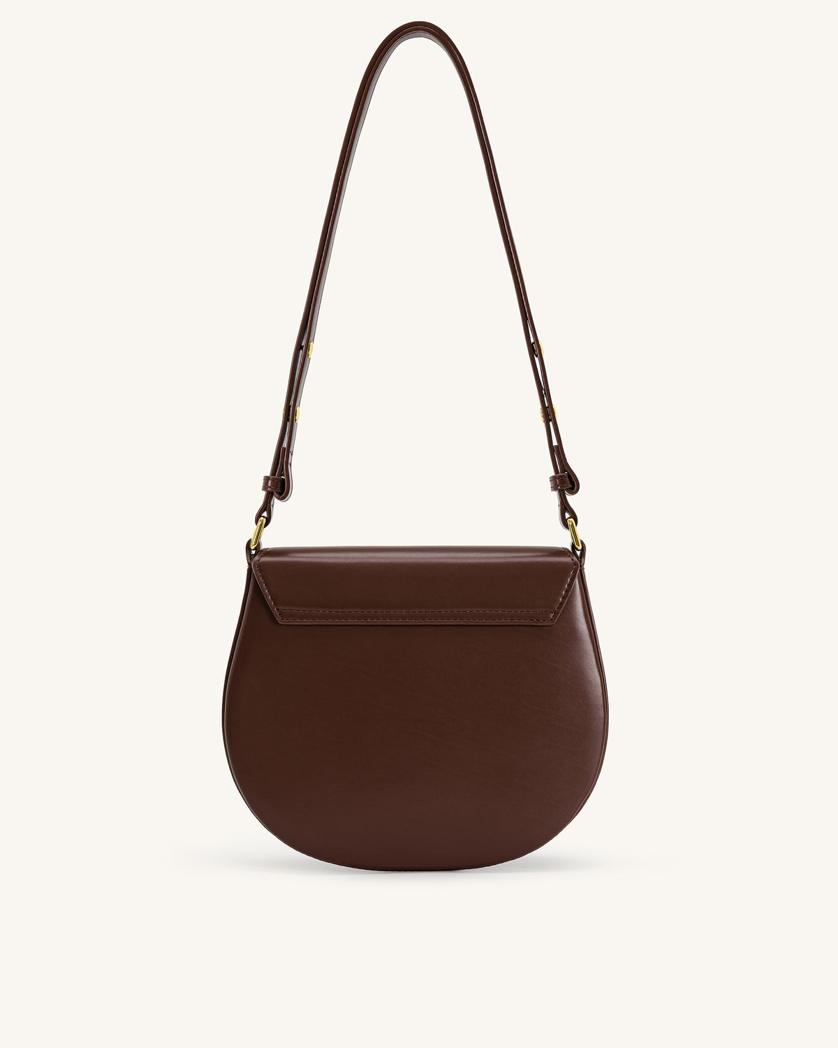 Diana Ring Flap Saddle Bag - Brown | JW PEI