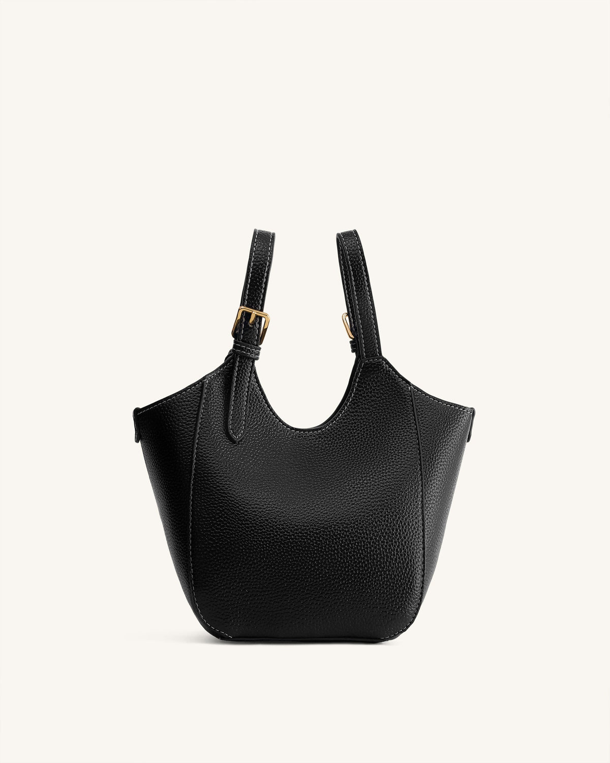 Ines Padlock Tote Bag - Black | JW PEI