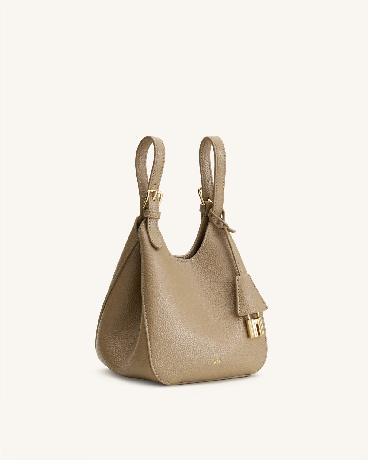 Ines Padlock Tote Bag - Gray Beige | JW PEI