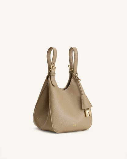 Ines Padlock Tote Bag - Gray Beige | JW PEI