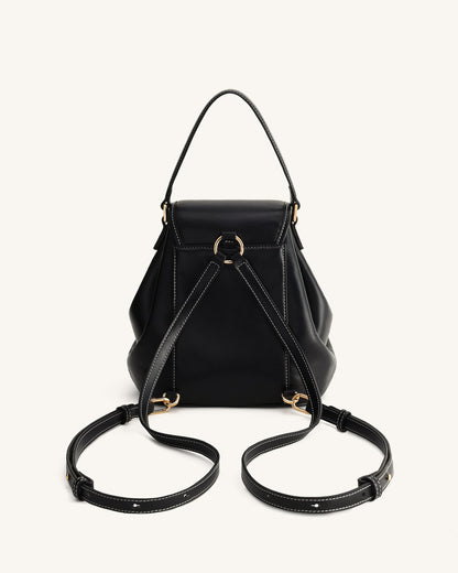 Harper Buckle Pocket Backpack - Black | JW PEI