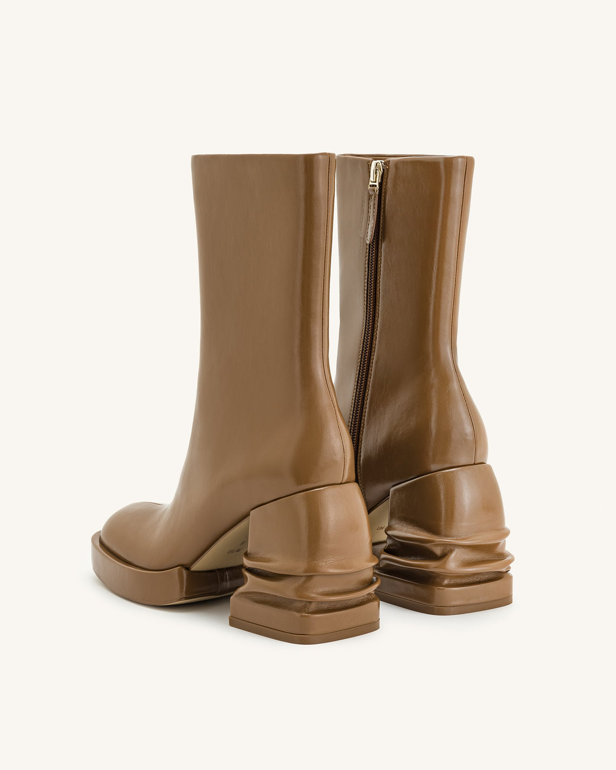 Saylor Round Toe Platform Ankle Boots - Brown | JW PEI