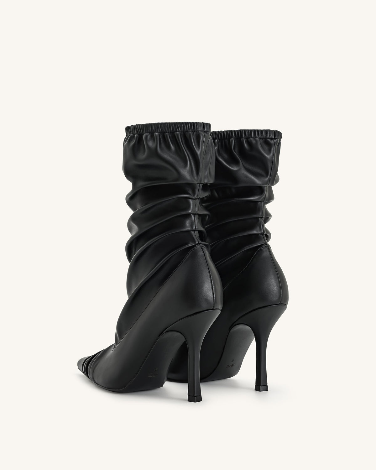 Joanne Paneled Detailing leather Ankle Boots - Black | JW PEI