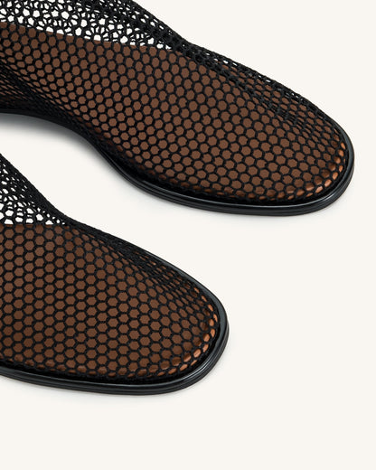 Sophia Mesh Boots - Black | JW PEI