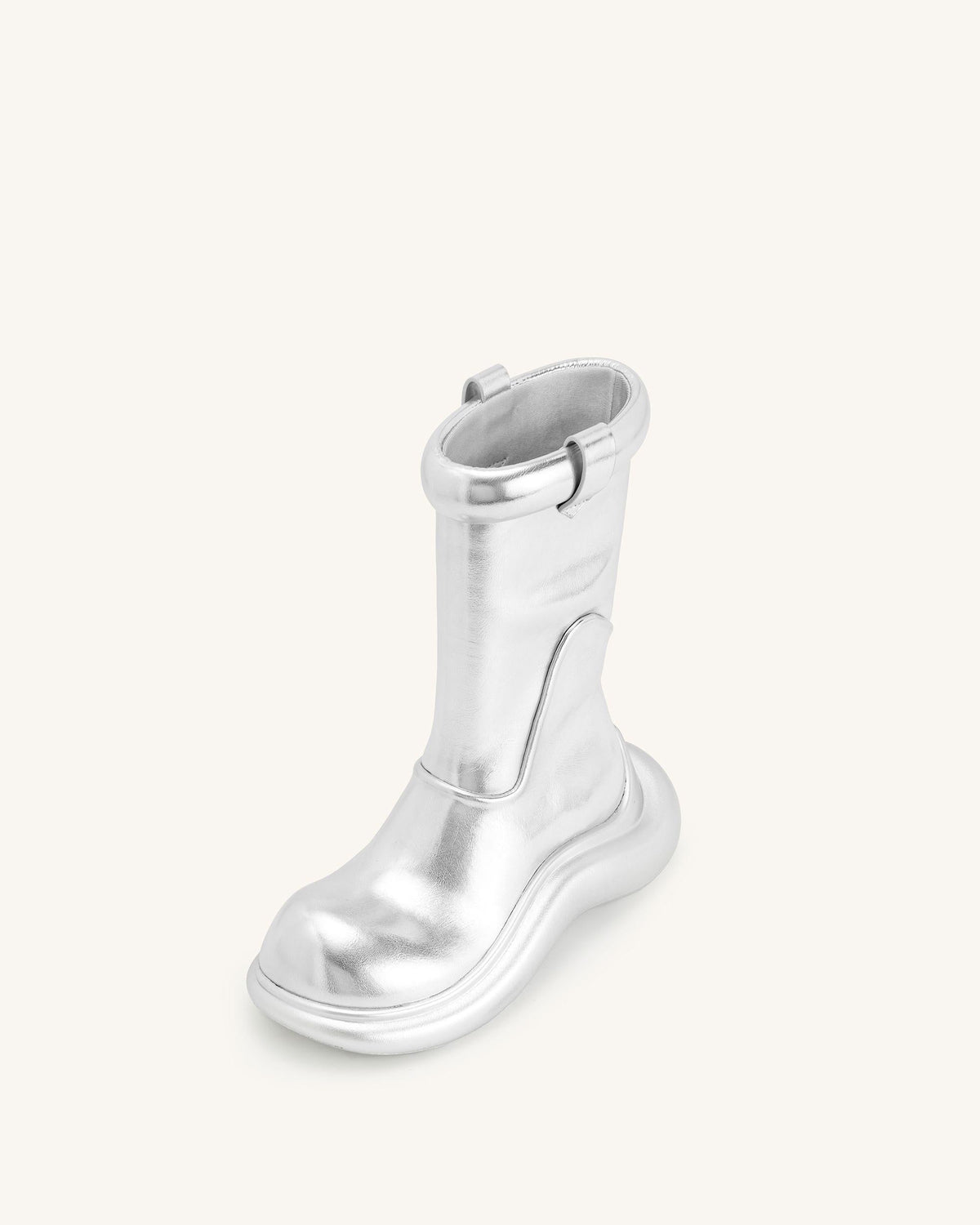 Zoie Metallic Rain Boot - Silver | JW PEI