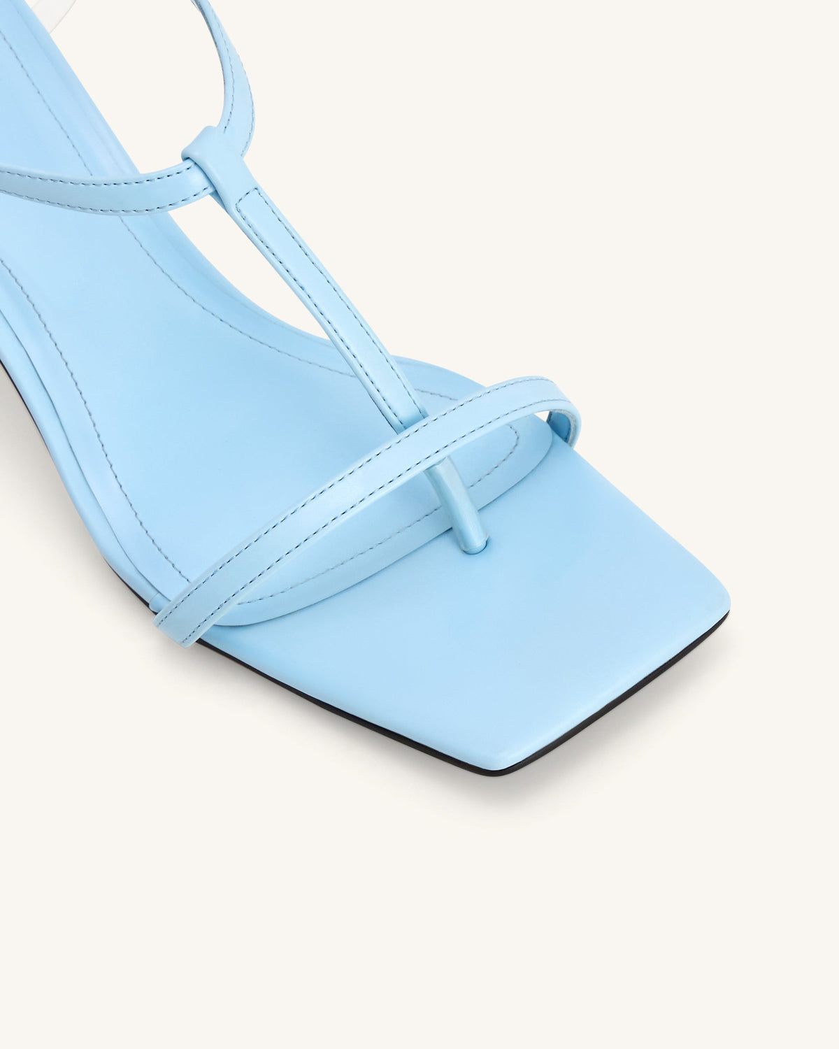 Charlotte Strappy Heels with Spherical Heel - Sky Blue | JW PEI