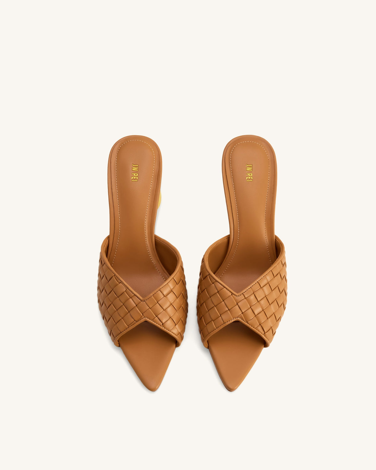 Ellie Braided Sphere Heel Mules - Khaki | JW PEI